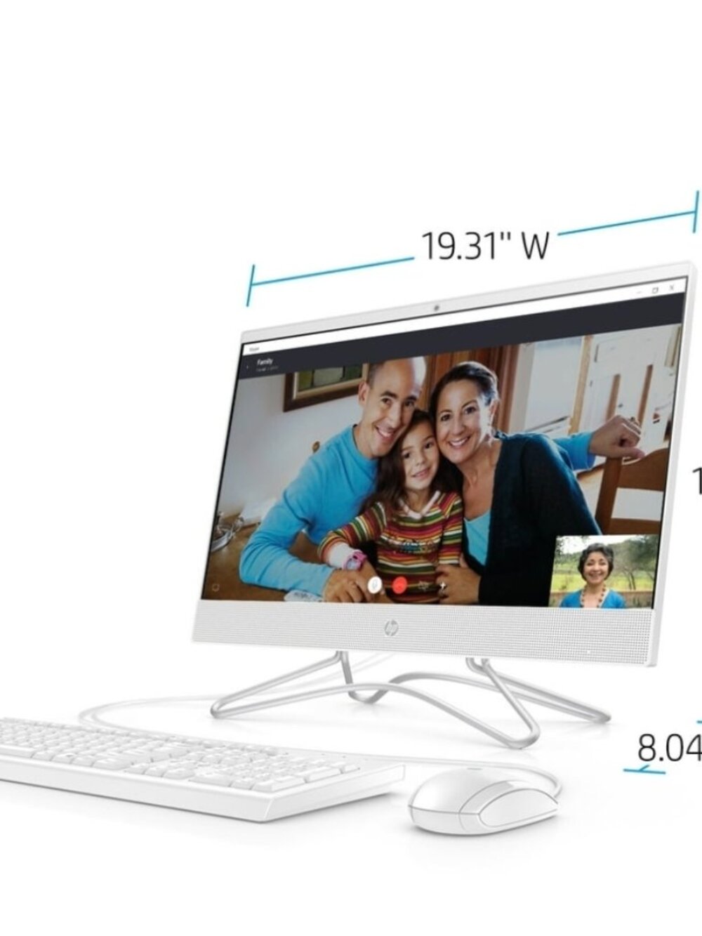 HP 22 All-in-One Desktop Computer - Picture 6 of 9